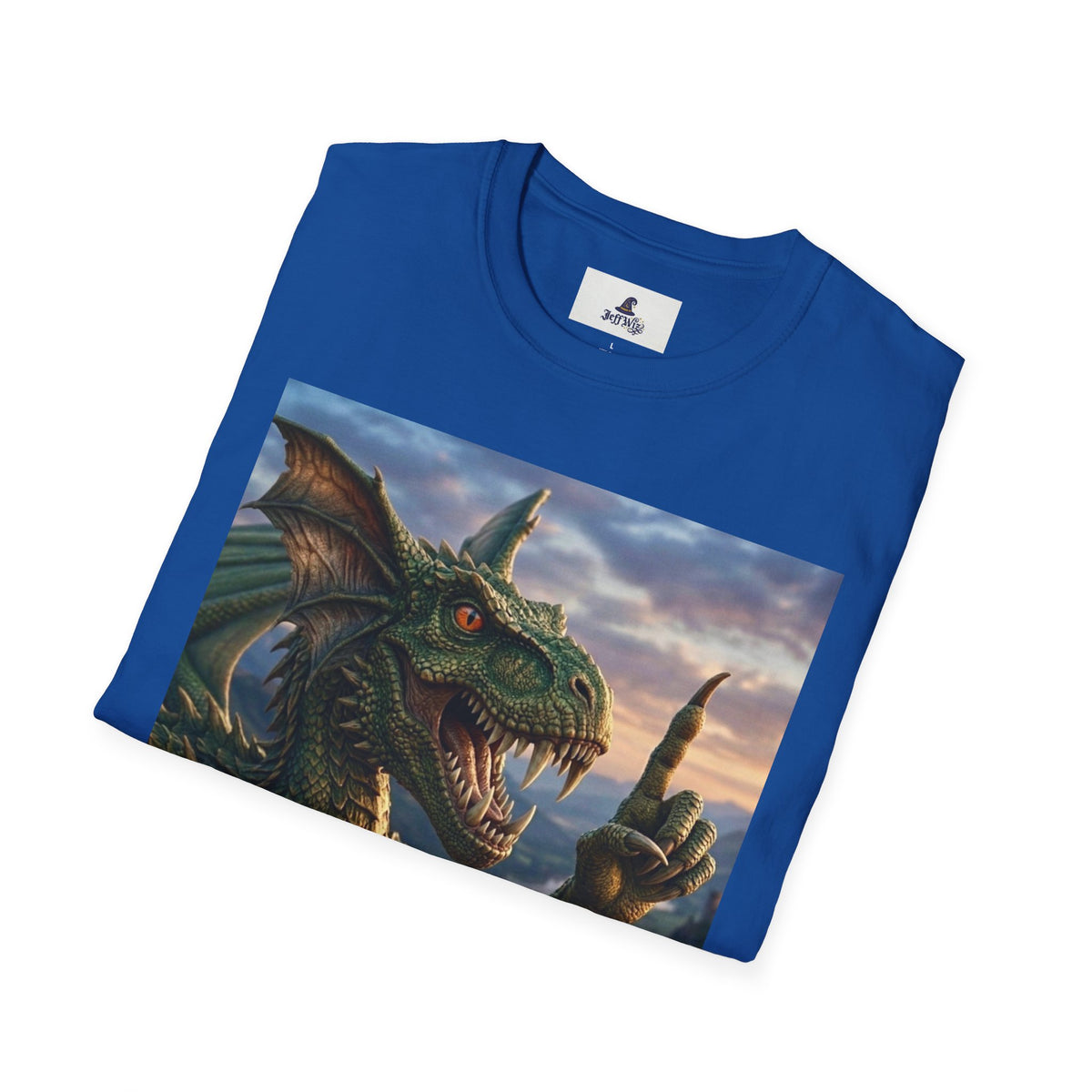 Dragon Sunset T-Shirt — Fierce Green Dragon Graphic Tee