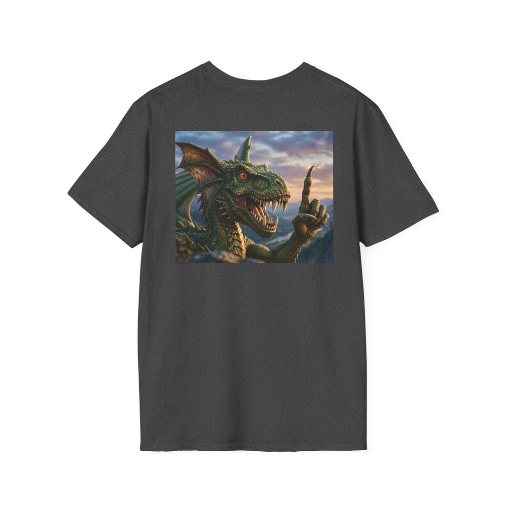 Dragon Sunset T-Shirt — Fierce Green Dragon Graphic Tee