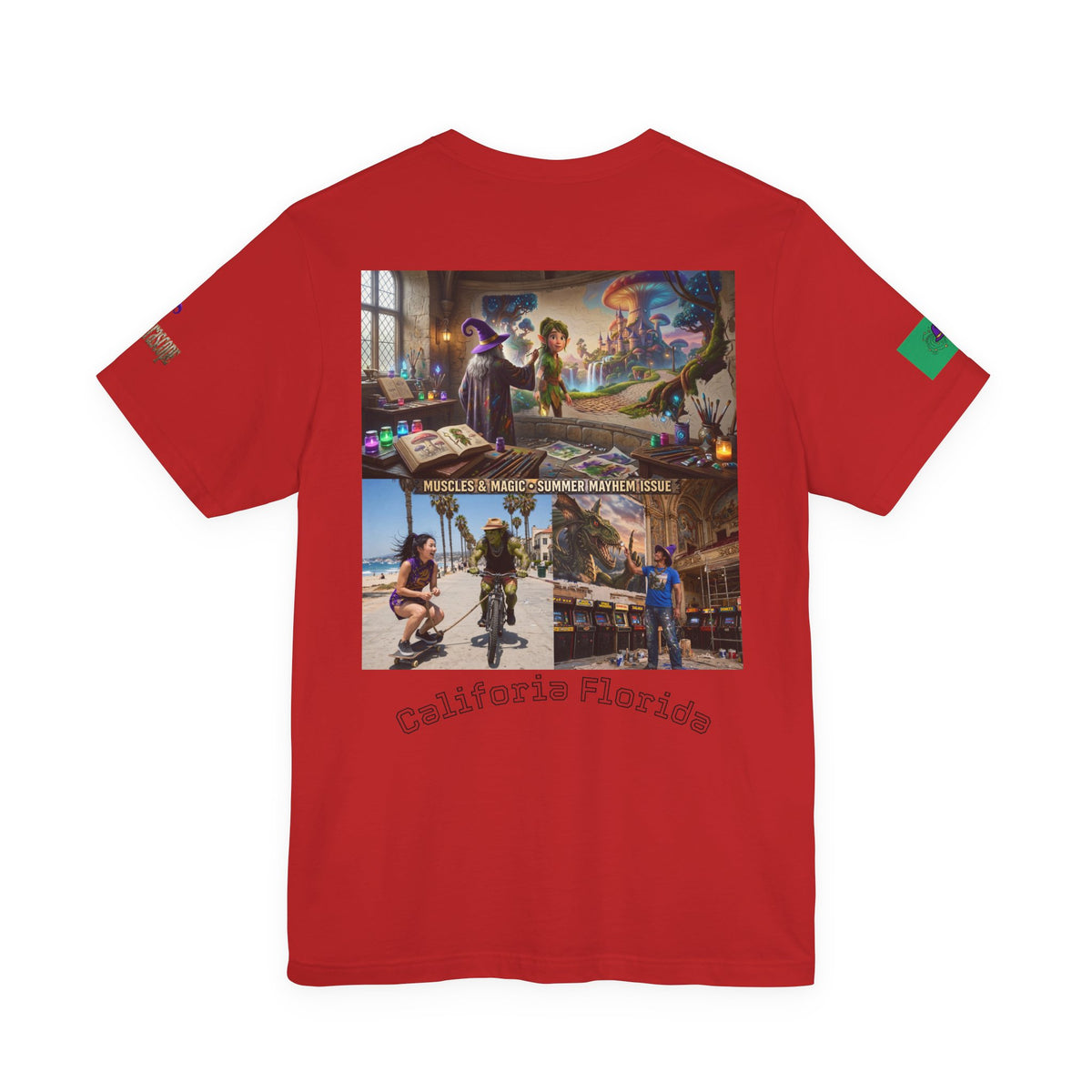 Dragon Art Tee – Fantasy Monster Graphic Short Sleeve T-Shirt