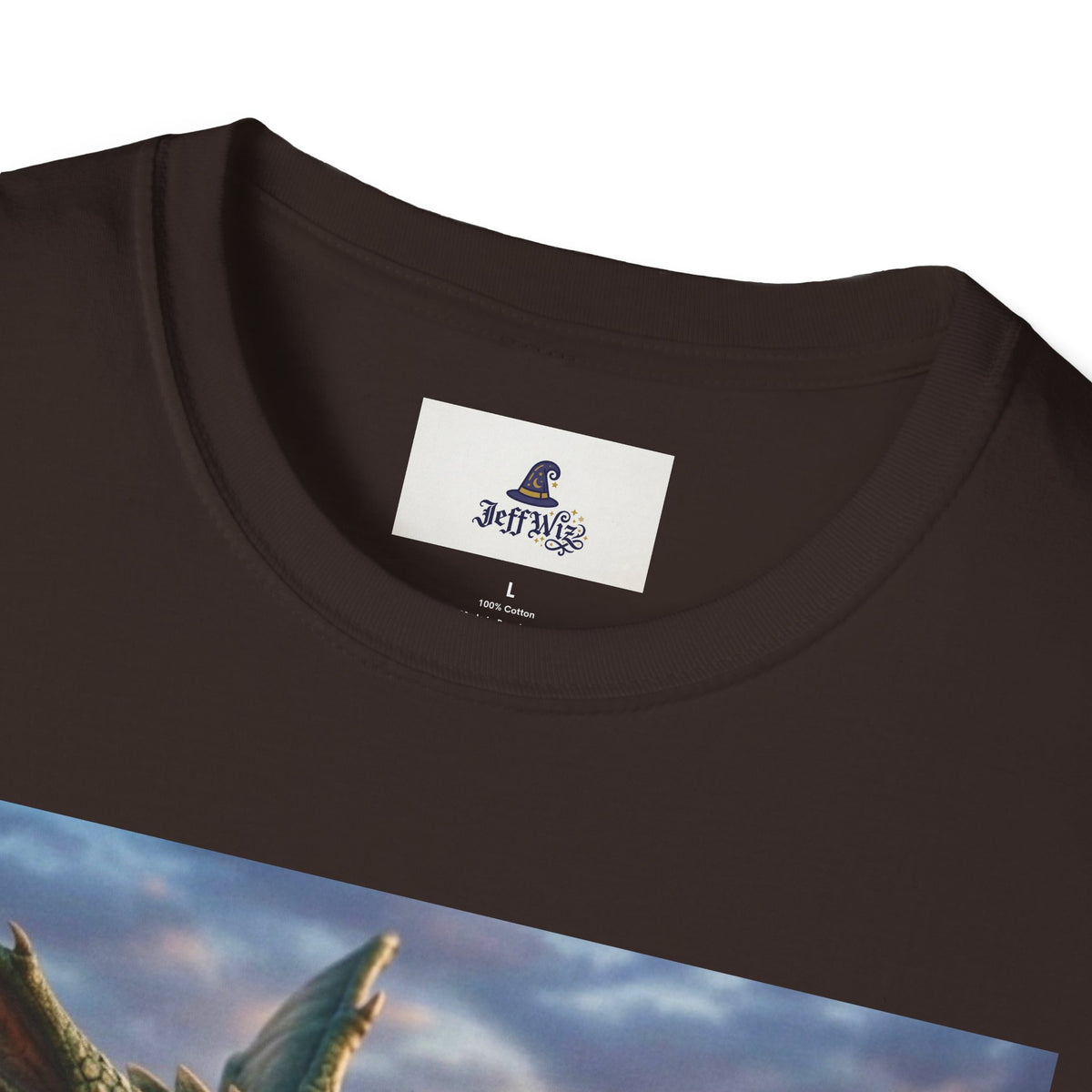 Dragon Sunset T-Shirt — Fierce Green Dragon Graphic Tee