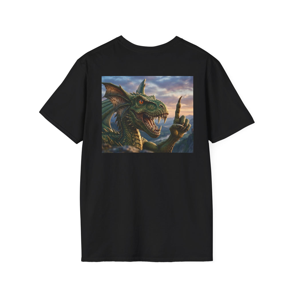 Dragon Sunset T-Shirt — Fierce Green Dragon Graphic Tee