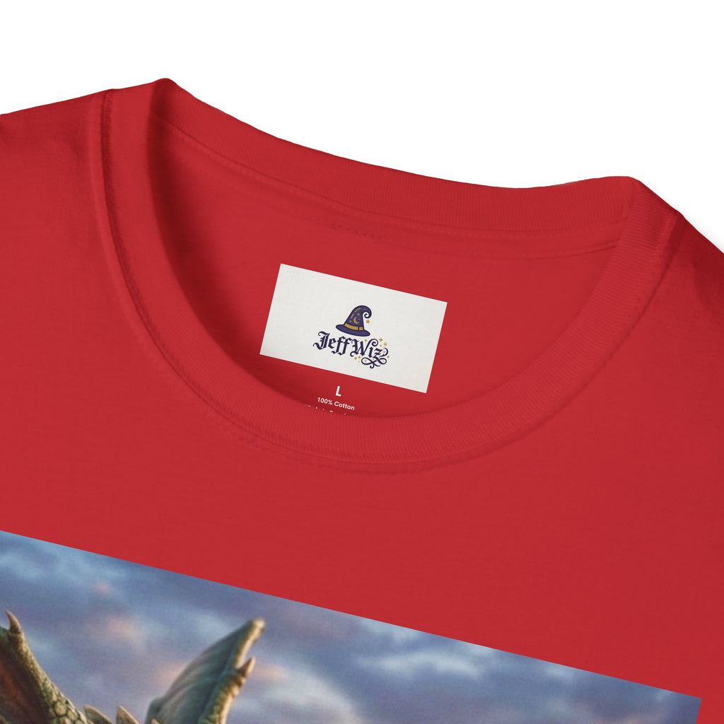 Dragon Sunset T-Shirt — Fierce Green Dragon Graphic Tee