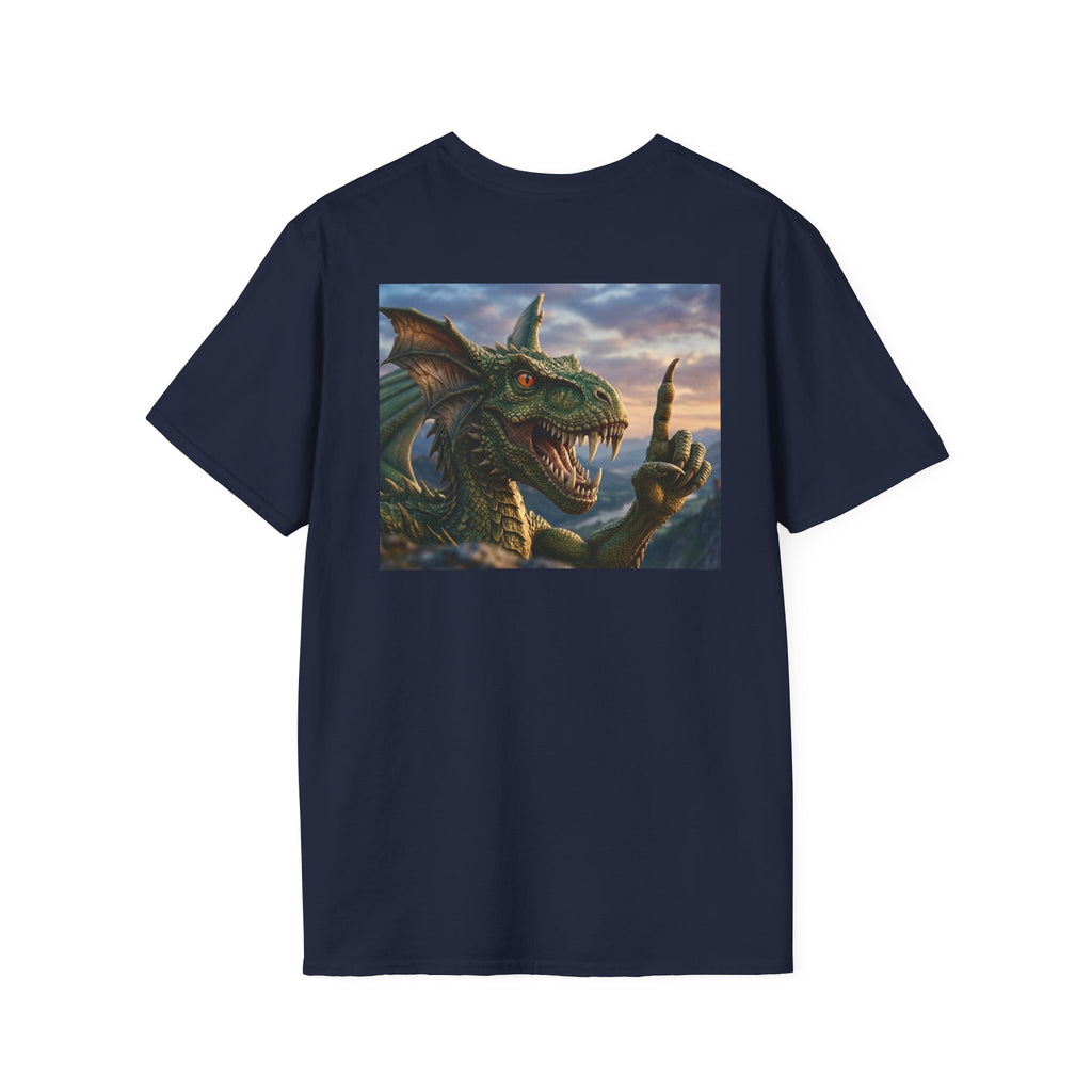 Dragon Sunset T-Shirt — Fierce Green Dragon Graphic Tee