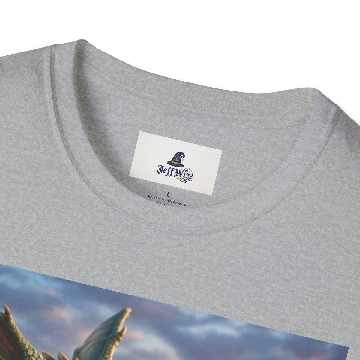 Dragon Sunset T-Shirt — Fierce Green Dragon Graphic Tee